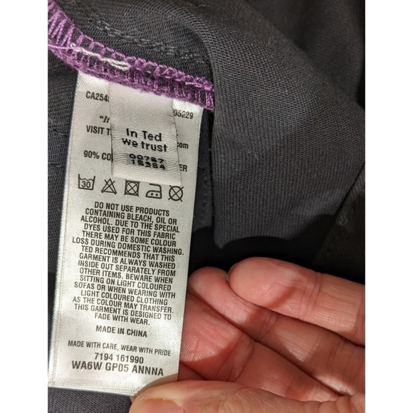 Ted Baker Anna Wax Finish Skinny Ankle Zip Black Jeans Size 27 - Picture 6 of 7